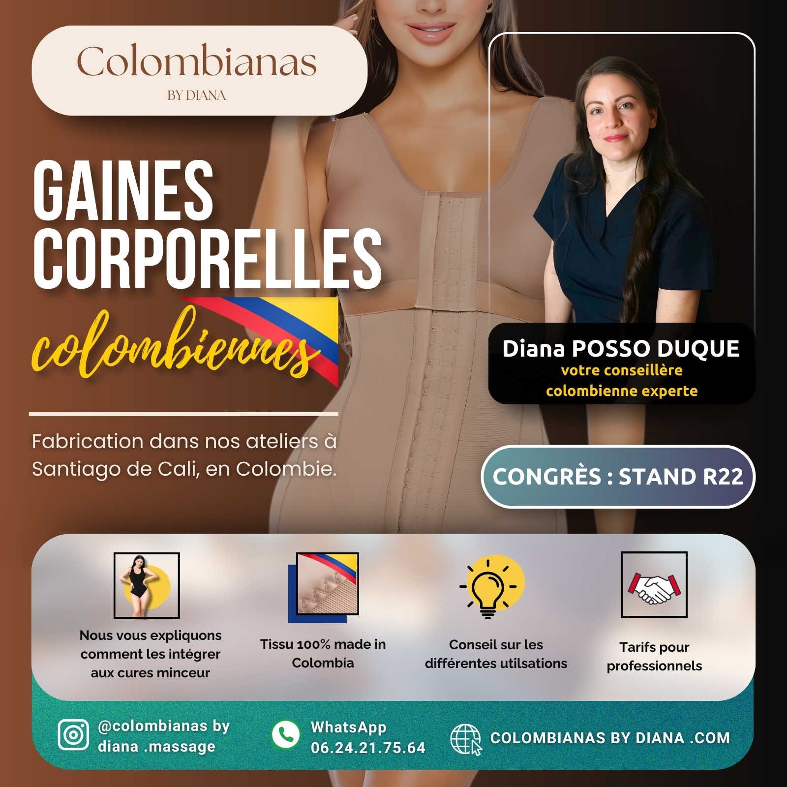 GAINES CORPORELLES COLOMBIANAS BY DIANA